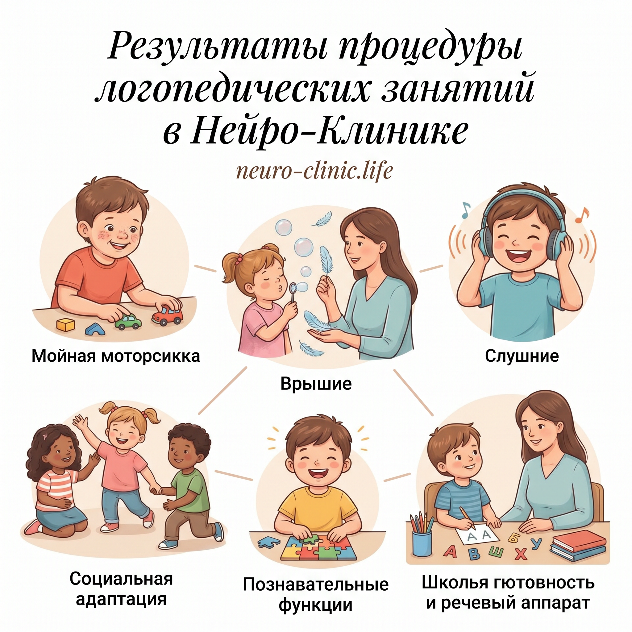 Результаты процедуры логопедических занятий