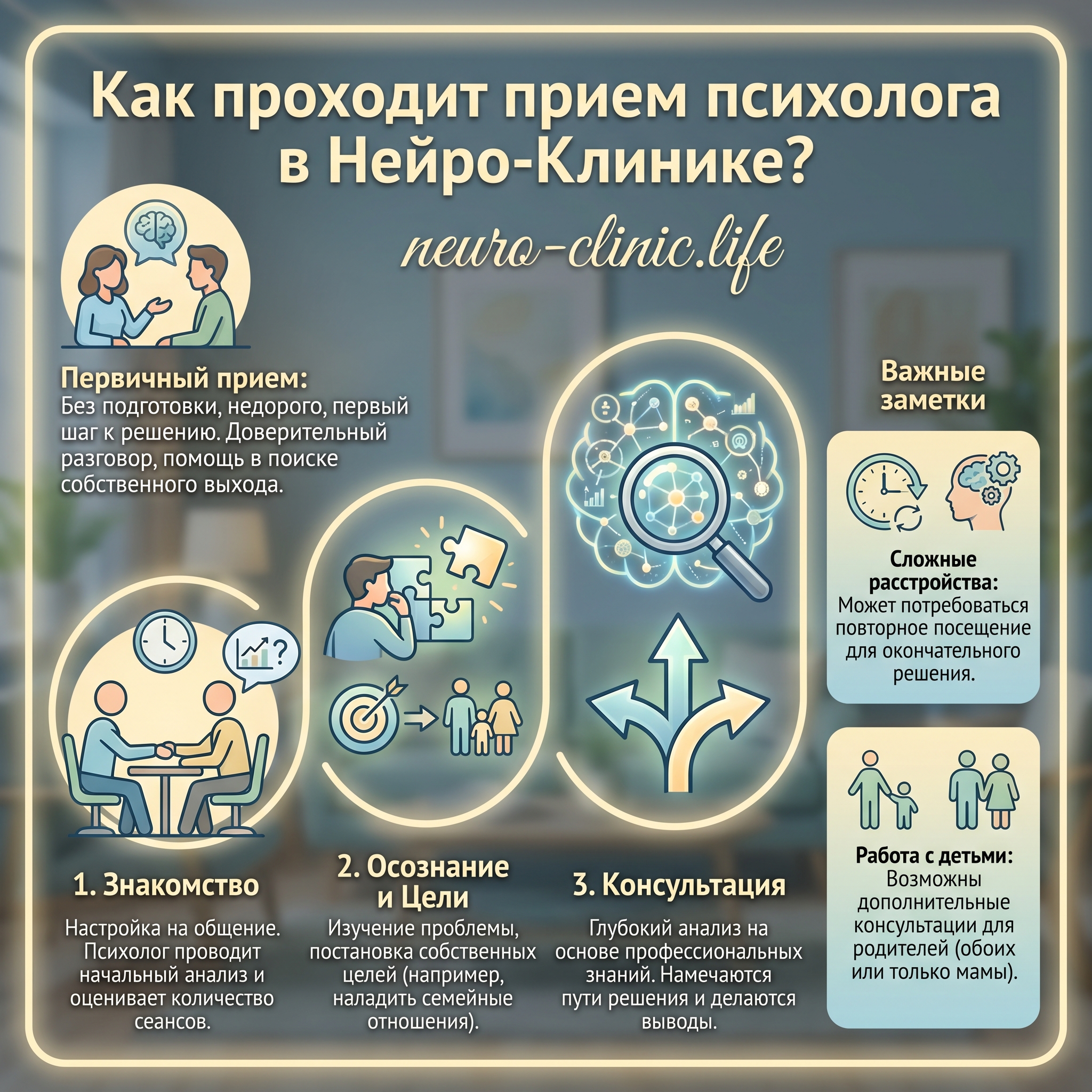 Как проходит прием психолога