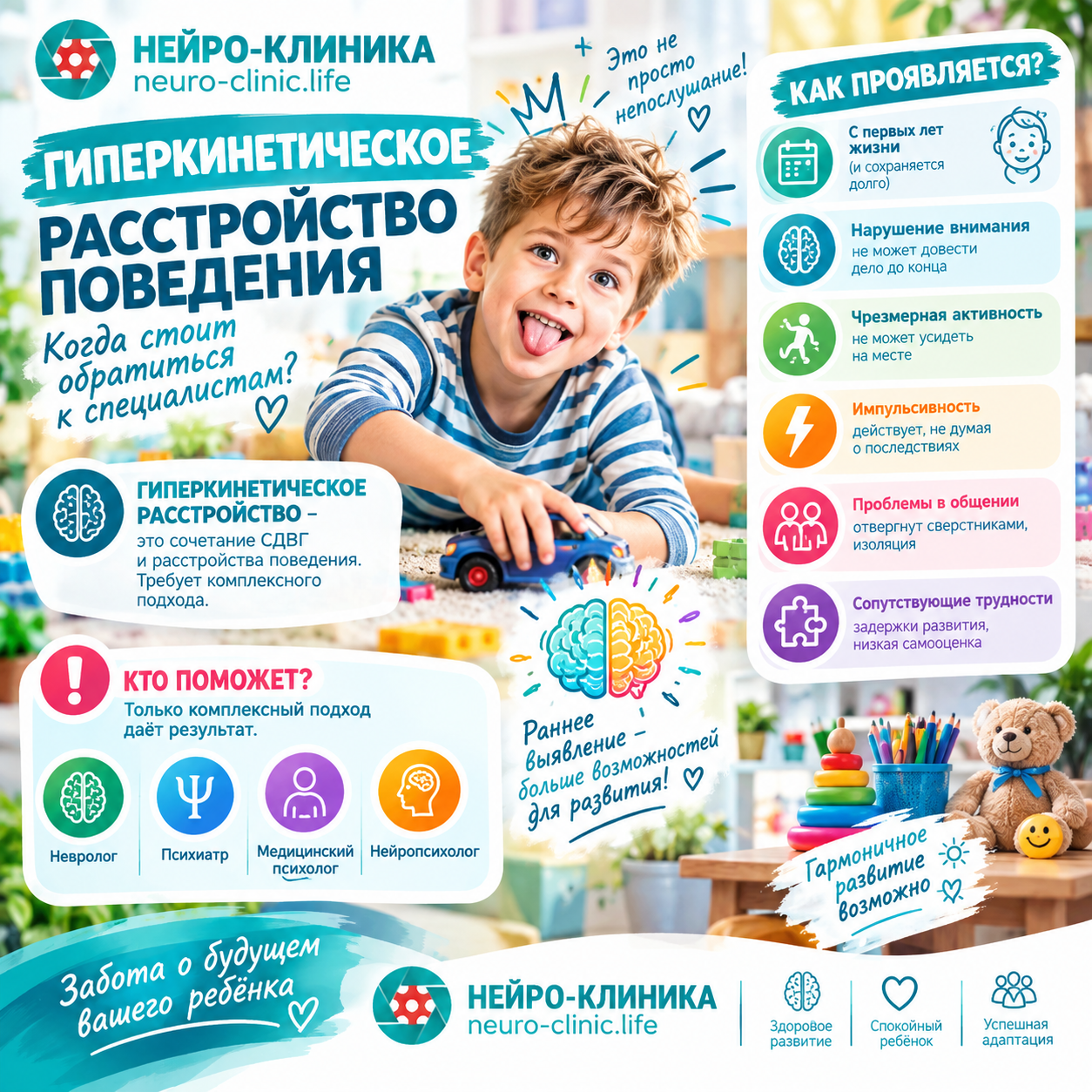 Что такое гиперкинетическое расстройство