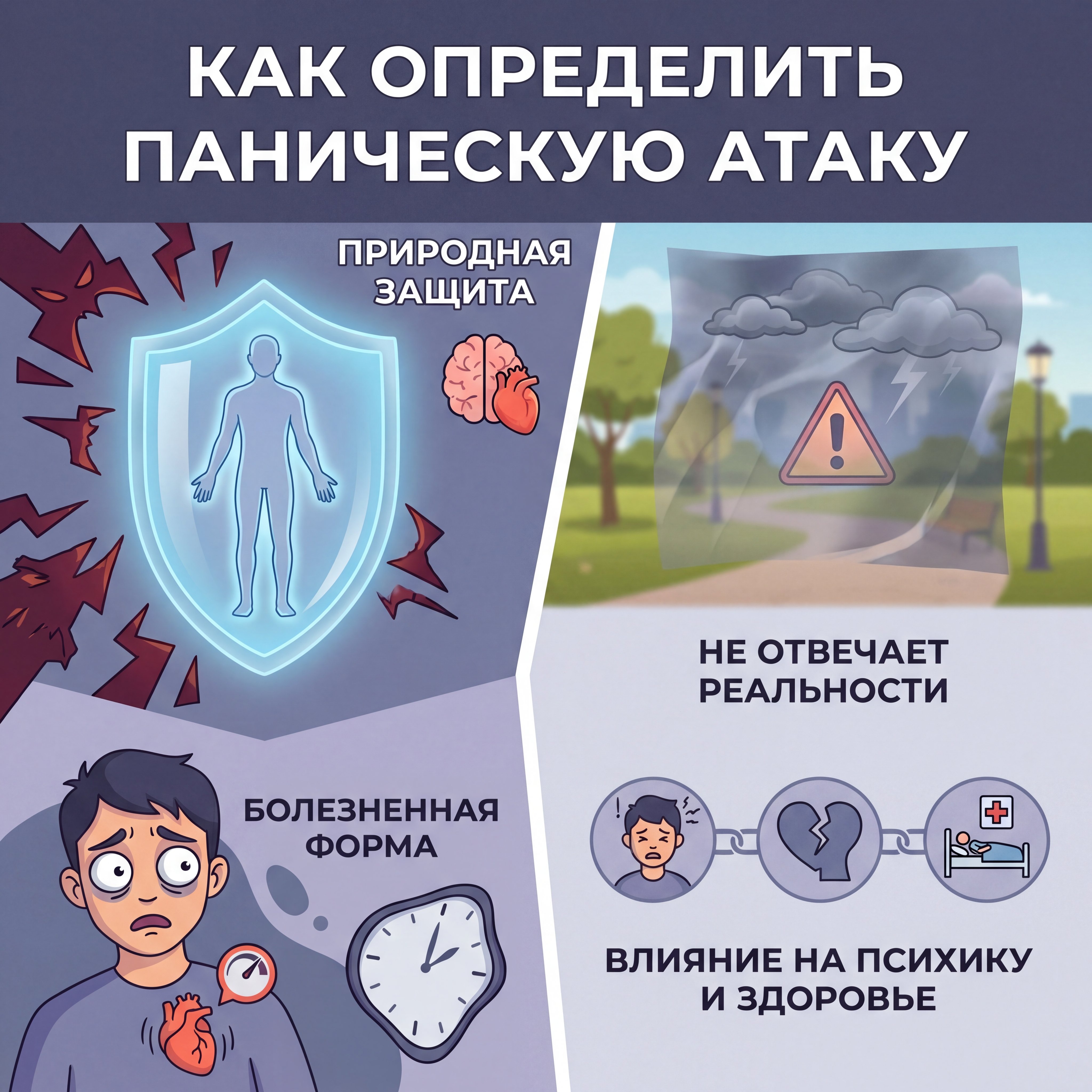 Как определить паническую атаку