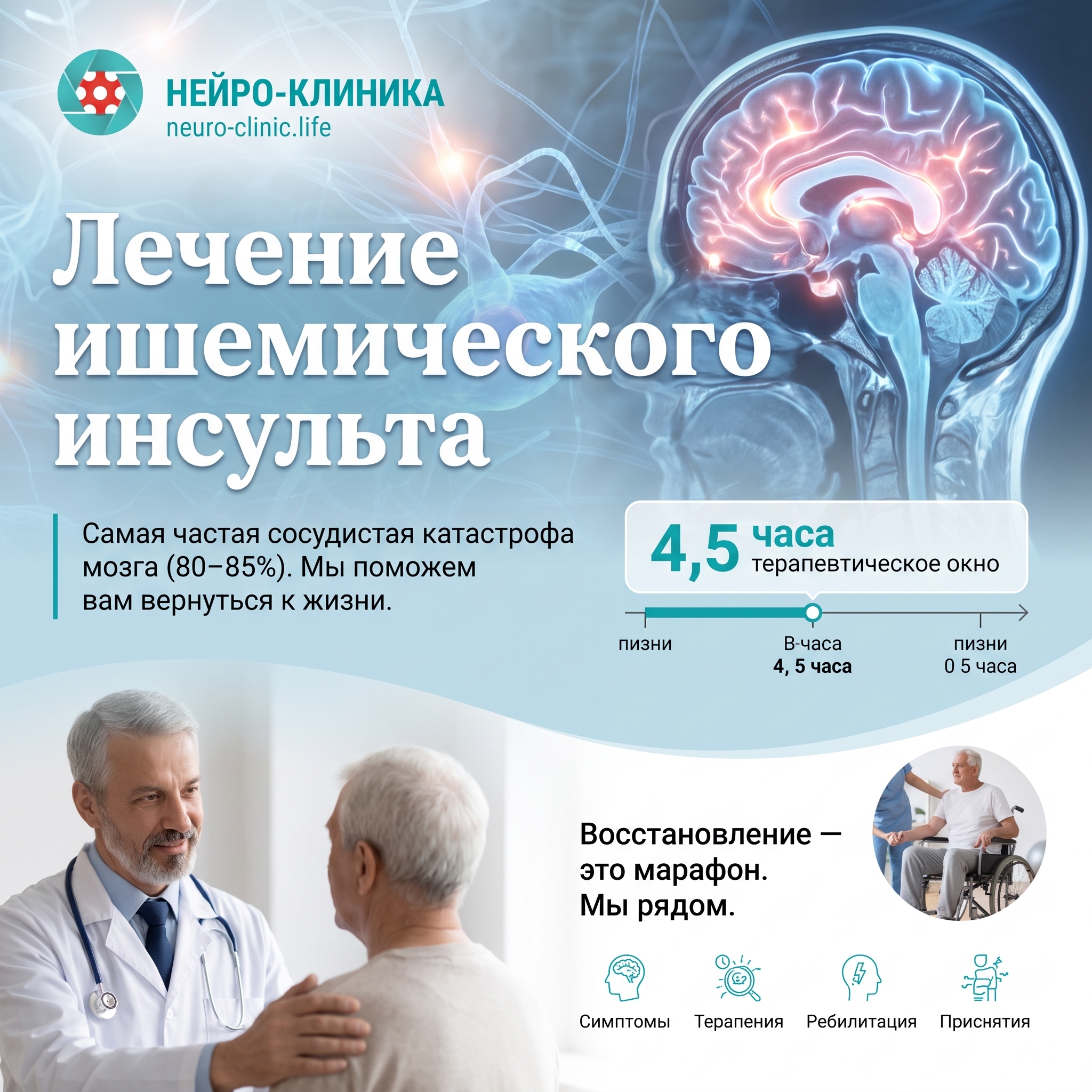 Лечение ишемического инсульта
