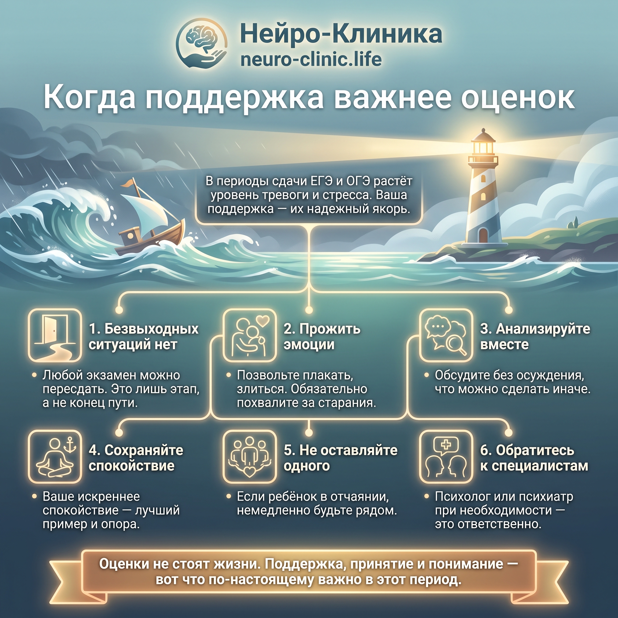 Когда поддержка важнее оценок