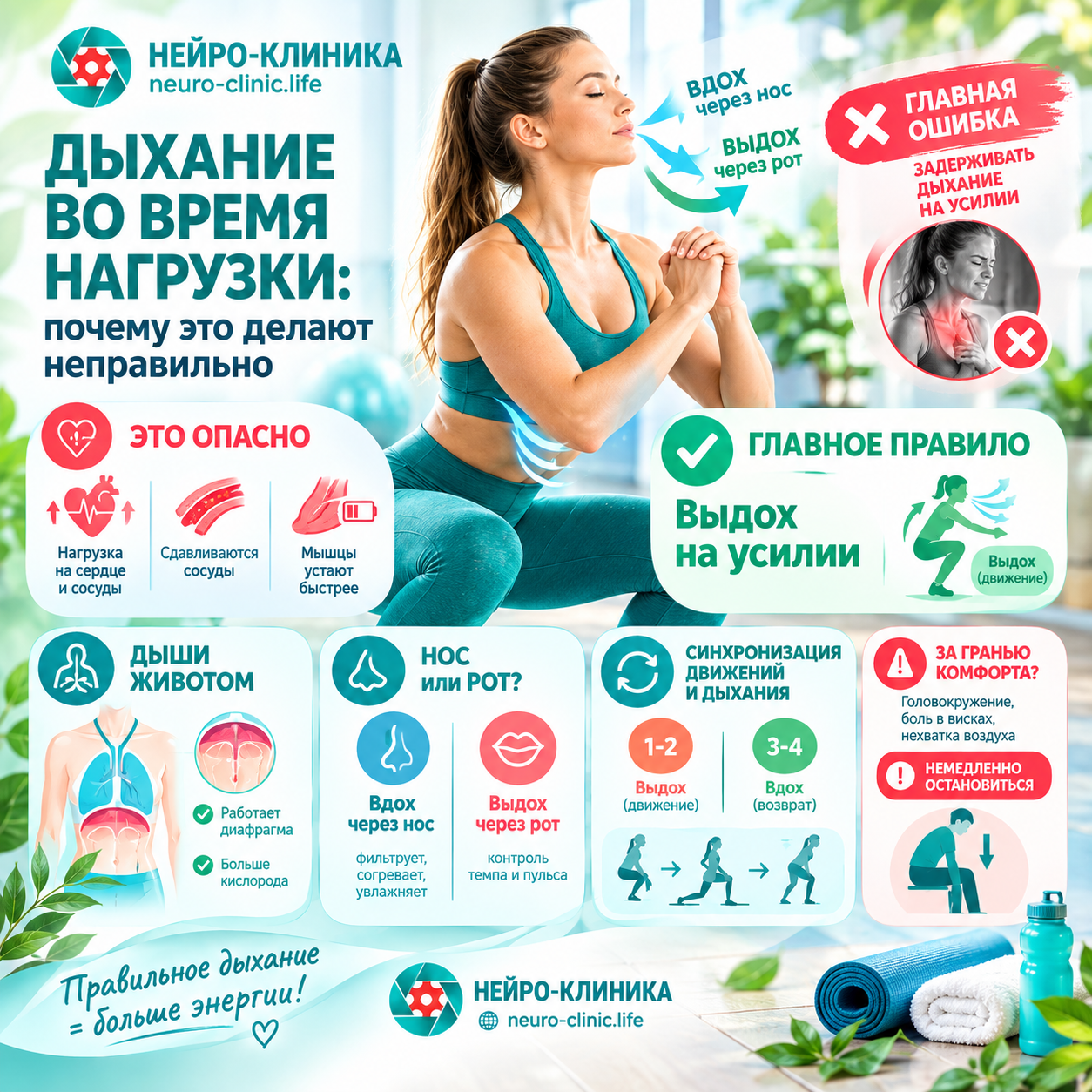 Дыхание во время нагрузки